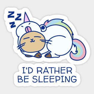 Unicorn - I'd rather be sleeping Sticker